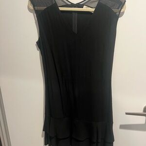 Sandro Black Textured Garment